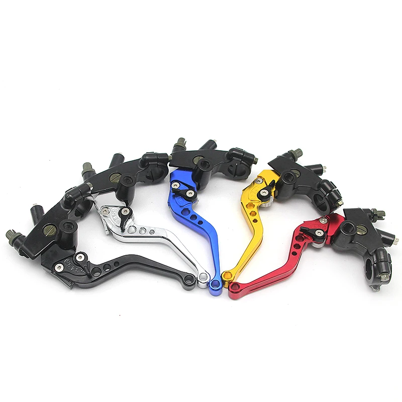 Alconstar- 7/8" 22mm Motorcycle Clutch Brake Master Cylinder Reservoir Levers Kit Fluid Reservoir Set For Honda For Kawasaki KLX