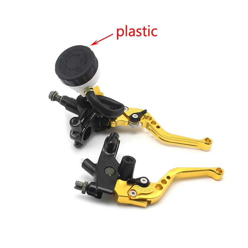 Alconstar- 7/8" 22mm Motorcycle Clutch Brake Master Cylinder Reservoir Levers Kit Fluid Reservoir Set For Honda For Kawasaki KLX