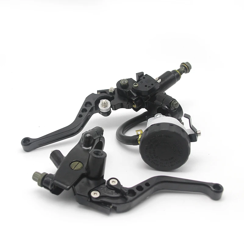 Alconstar- 7/8" 22mm Motorcycle Clutch Brake Master Cylinder Reservoir Levers Kit Fluid Reservoir Set For Honda For Kawasaki KLX
