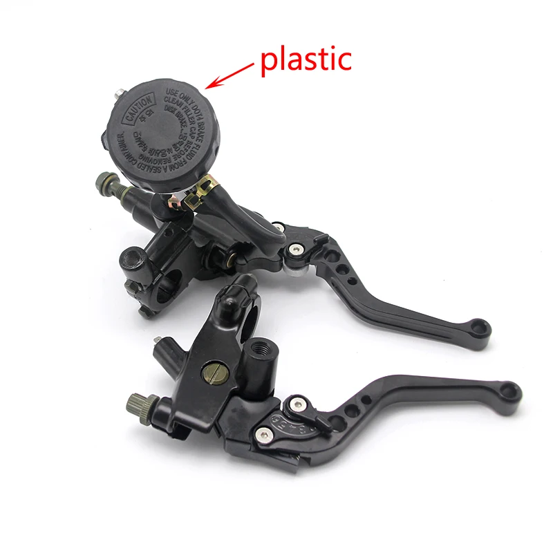 Alconstar- 7/8" 22mm Motorcycle Clutch Brake Master Cylinder Reservoir Levers Kit Fluid Reservoir Set For Honda For Kawasaki KLX