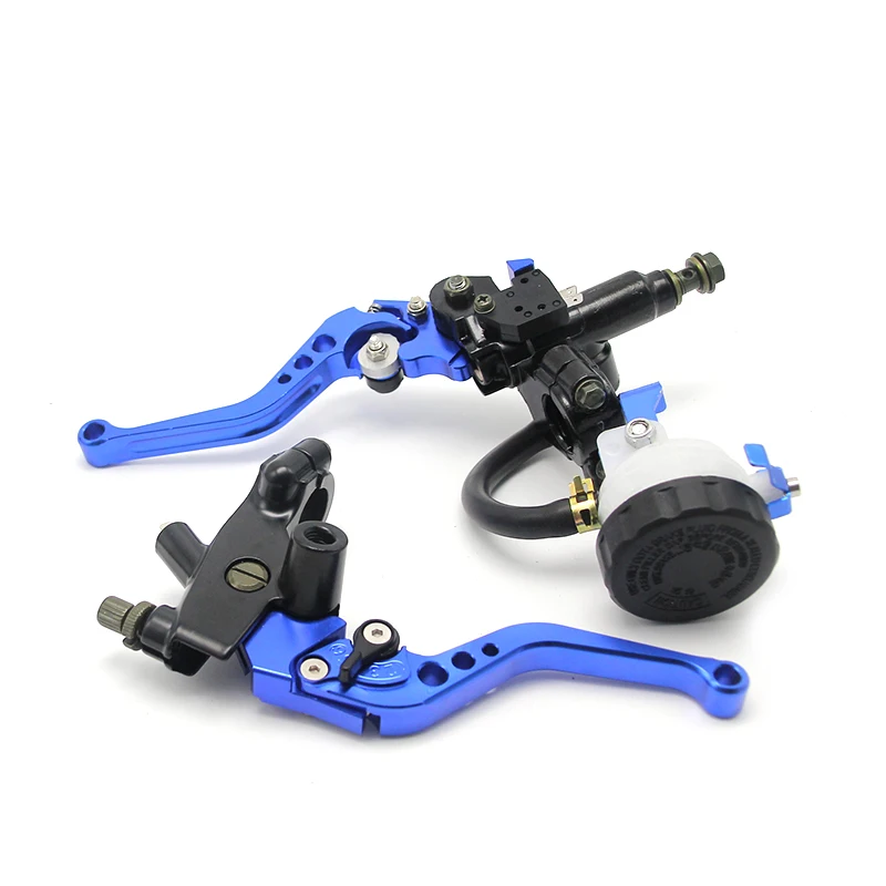 Alconstar- 7/8" 22mm Motorcycle Clutch Brake Master Cylinder Reservoir Levers Kit Fluid Reservoir Set For Honda For Kawasaki KLX