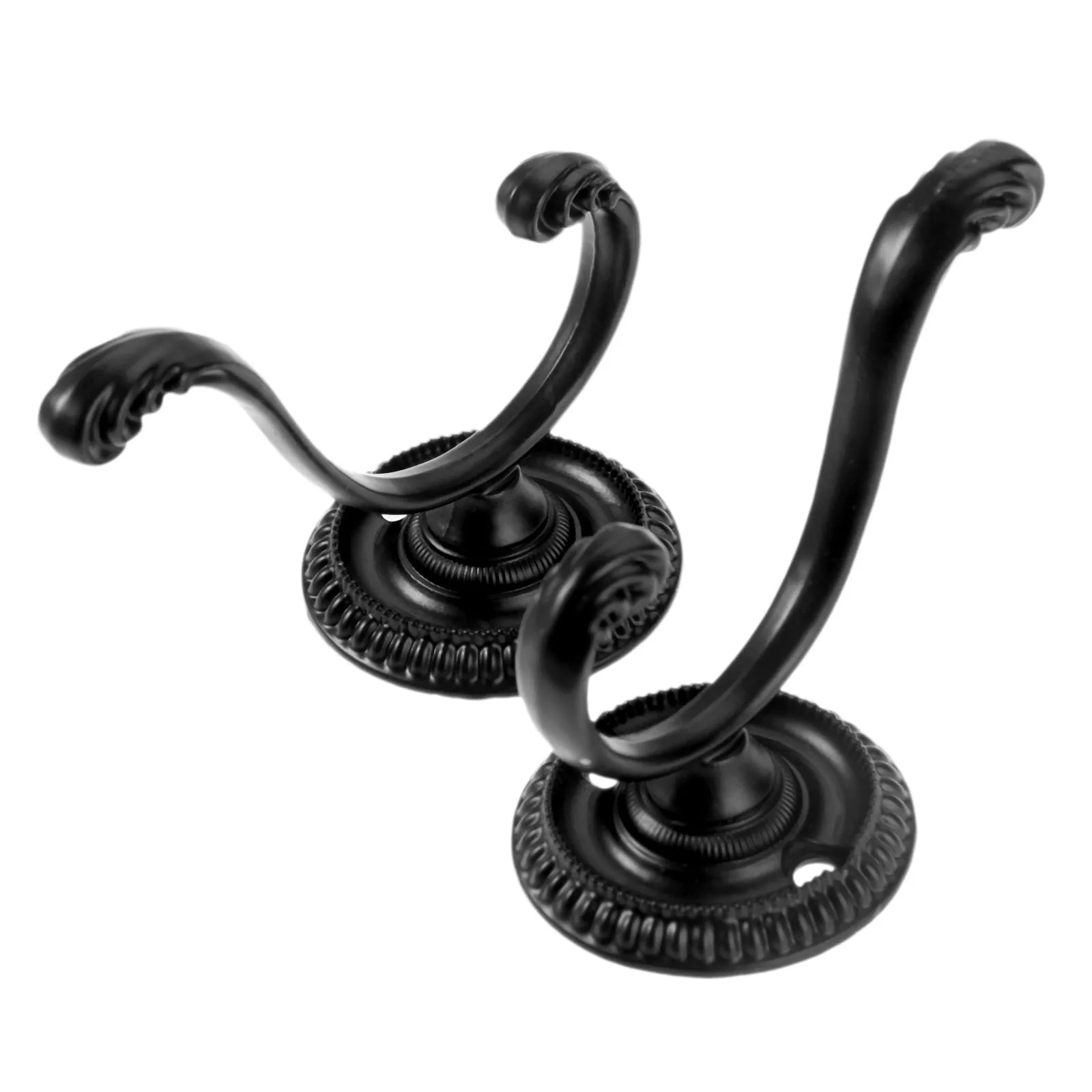 Black Vintage Bronze Single Hooks Hat Clothes Towel Wall Door Hanger Hook Bathroom Accessories Coat Hanging Hooks 76*63mm