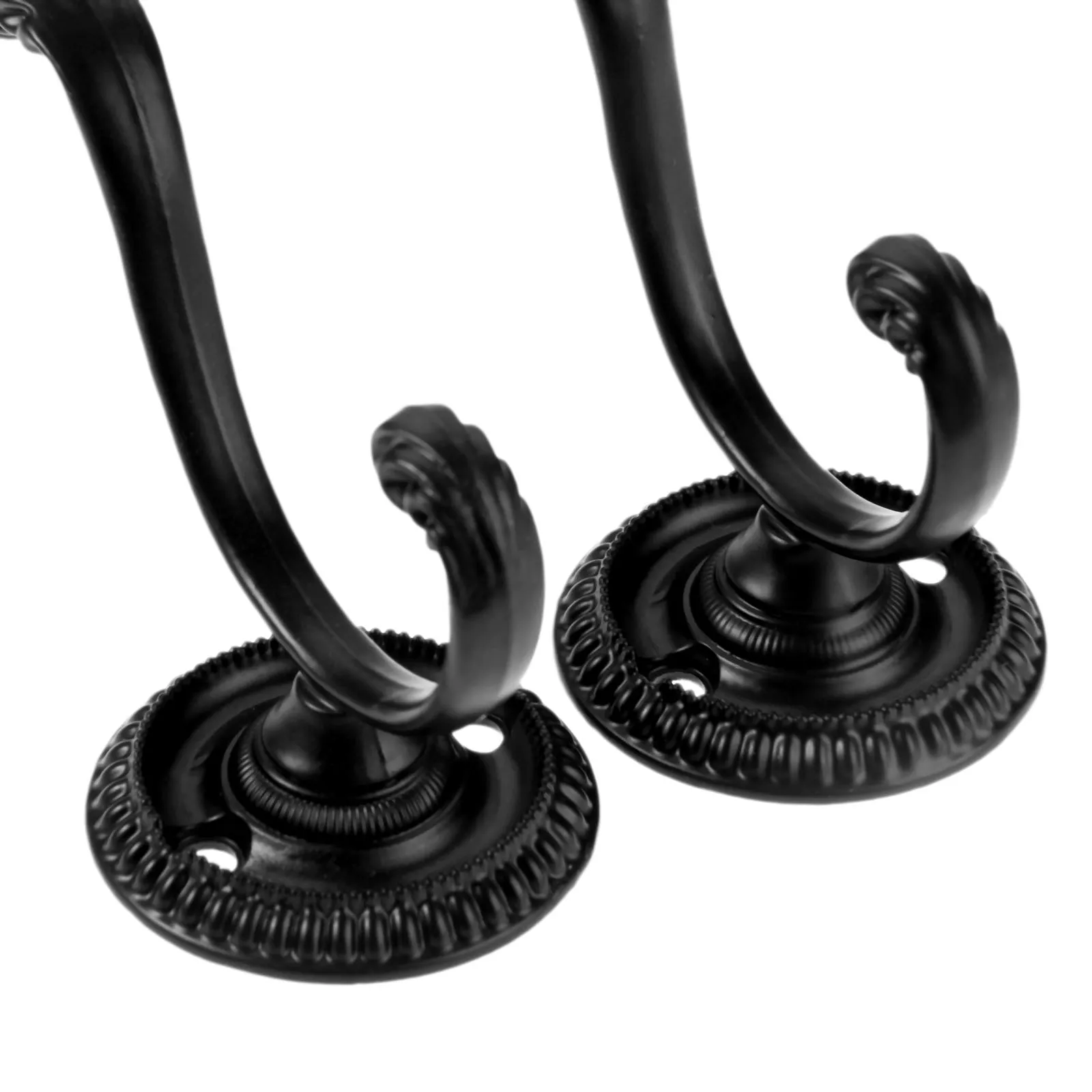 Black Vintage Bronze Single Hooks Hat Clothes Towel Wall Door Hanger Hook Bathroom Accessories Coat Hanging Hooks 76*63mm