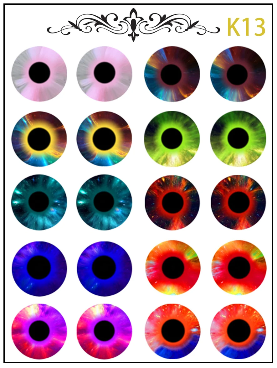 New Blythe Doll Eye Piece Pattern Paper DIY Doll Eye Accessories