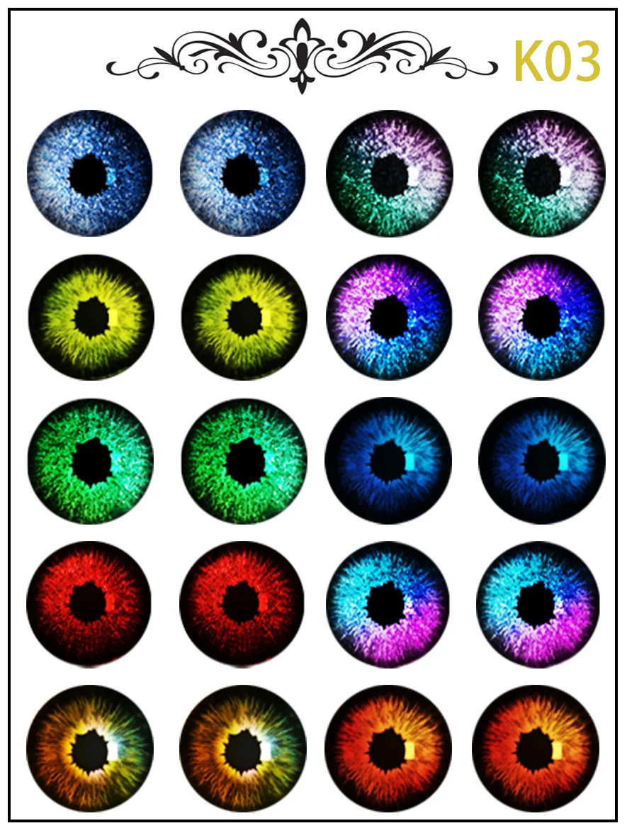 New Blythe Doll Eye Piece Pattern Paper DIY Doll Eye Accessories