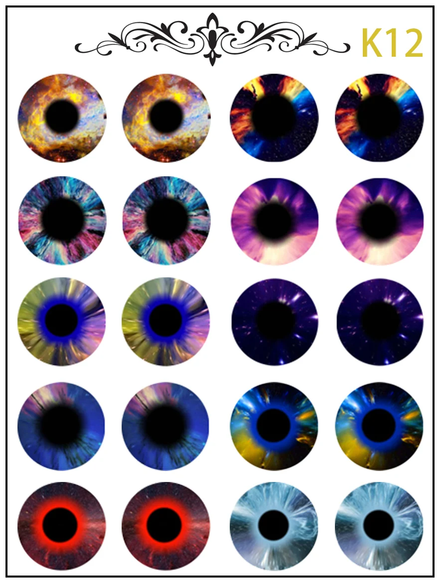 New Blythe Doll Eye Piece Pattern Paper DIY Doll Eye Accessories