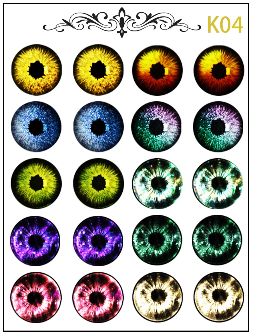 New Blythe Doll Eye Piece Pattern Paper DIY Doll Eye Accessories