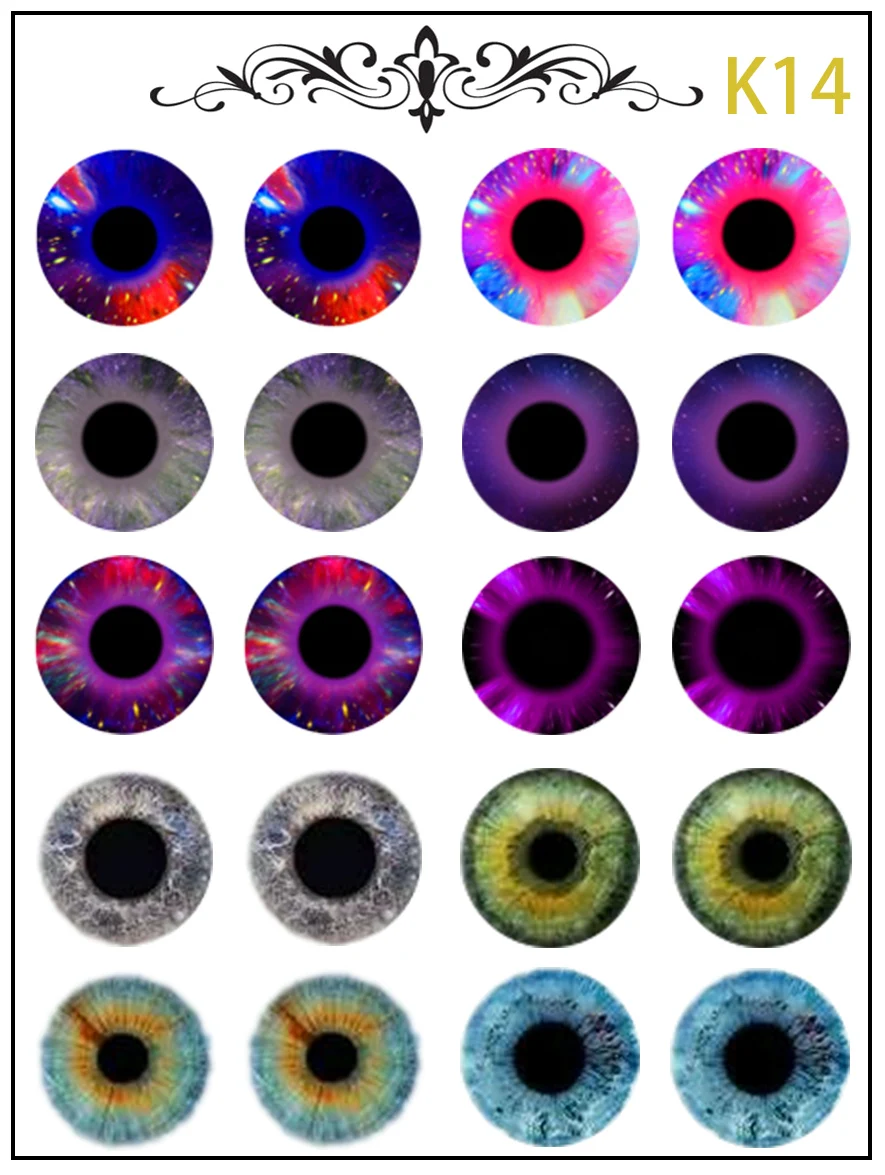 New Blythe Doll Eye Piece Pattern Paper DIY Doll Eye Accessories