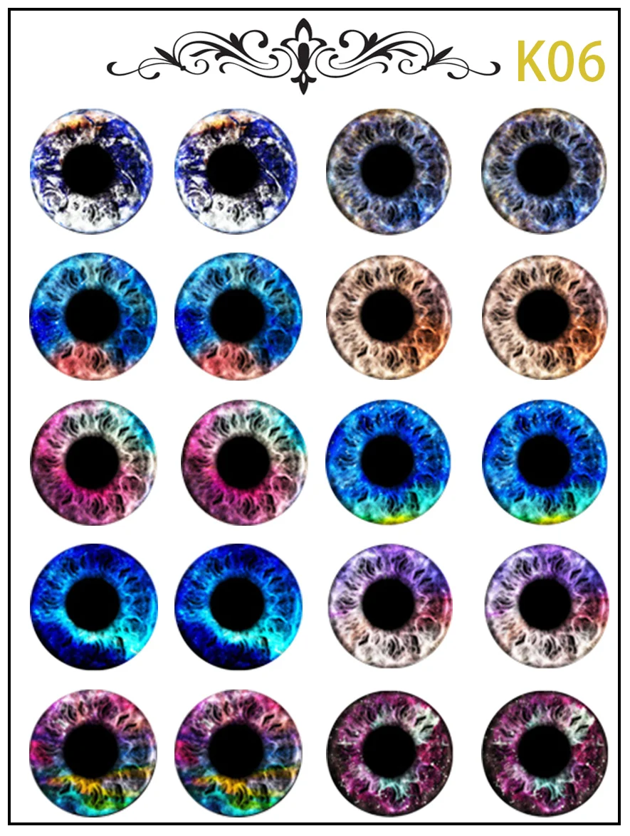 New Blythe Doll Eye Piece Pattern Paper DIY Doll Eye Accessories
