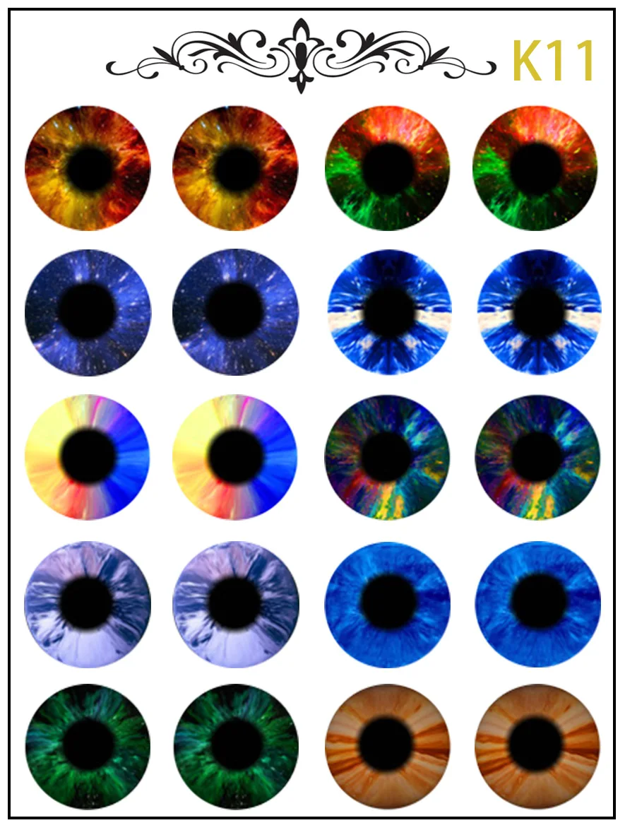 New Blythe Doll Eye Piece Pattern Paper DIY Doll Eye Accessories