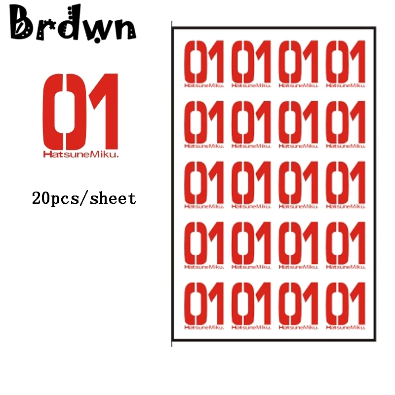 Brdwn V+ 01 Miku 02 Rin/Len 03 Luka Cosplay Tattoo Stickers