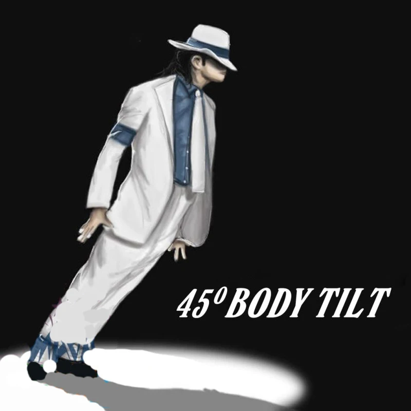 "Body Tilt 45, The lean 1 magic tricks Only Gimmicks (Prepare Shoes By Yourself) Magic Tricks Stage Magic Props for Magician