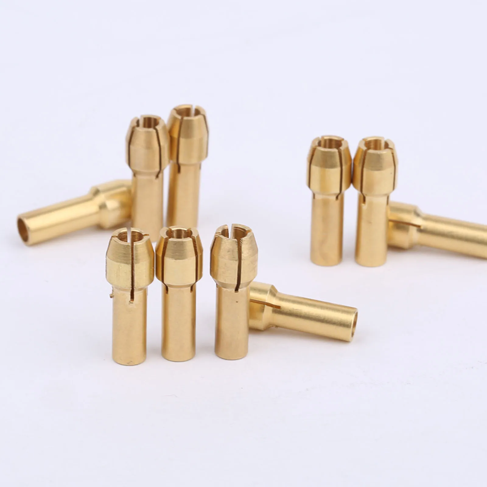 10pcs 3.2mm Mini Drill Chucks Adapter Collets Quick Chuck for Mini Tools Copper Drill Folder Copper Cap Axis Drill Collet Tools
