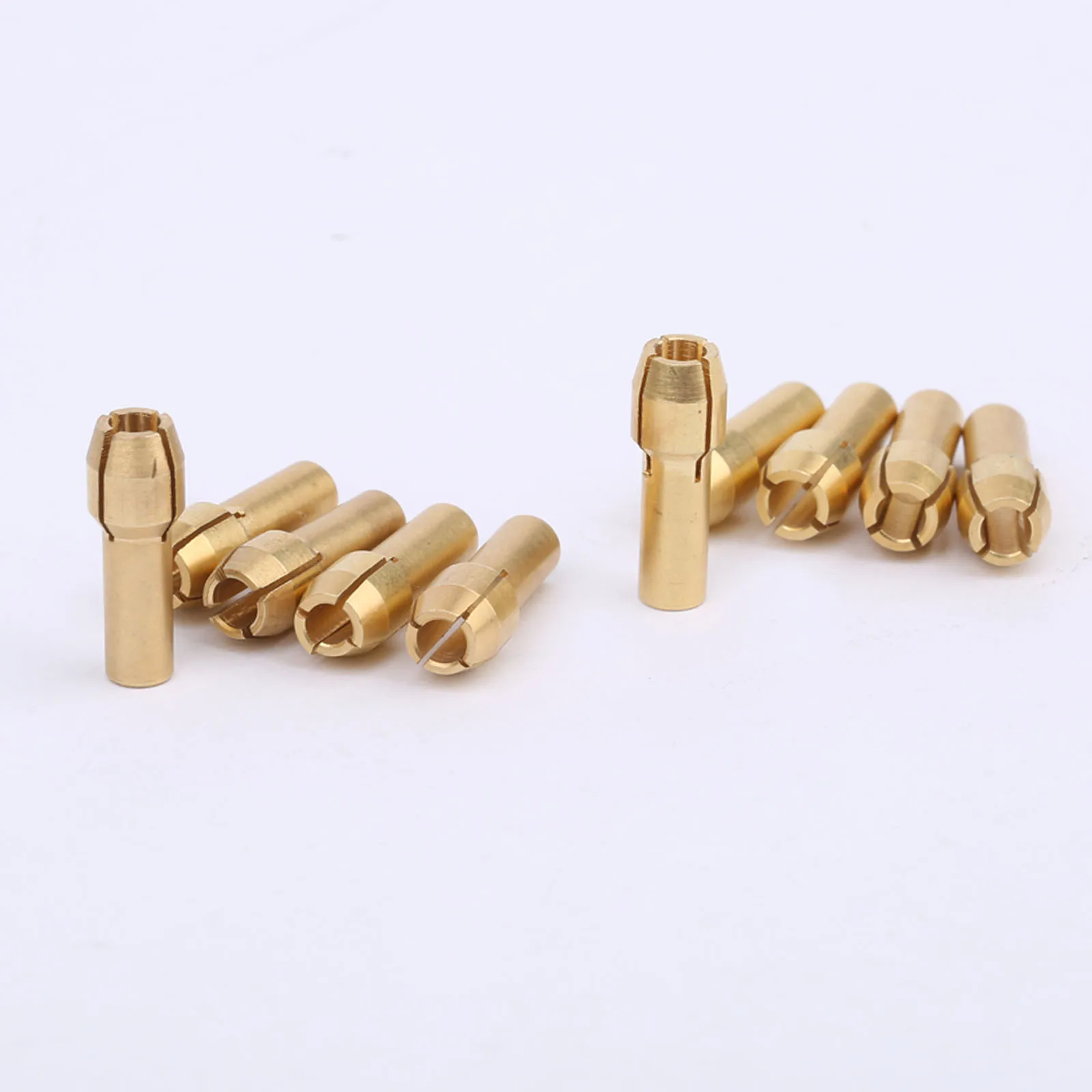 10pcs 3.2mm Mini Drill Chucks Adapter Collets Quick Chuck for Mini Tools Copper Drill Folder Copper Cap Axis Drill Collet Tools