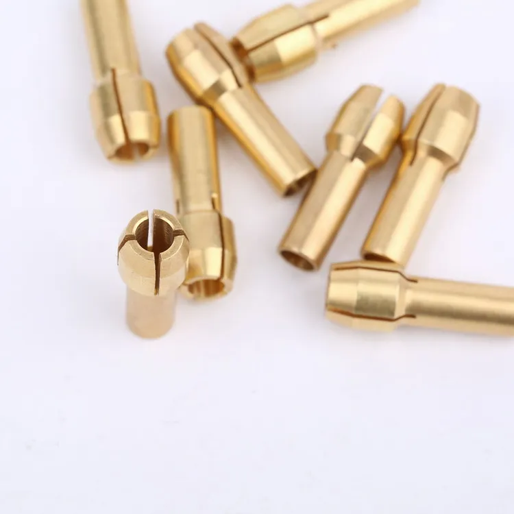 10pcs 3.2mm Mini Drill Chucks Adapter Collets Quick Chuck for Mini Tools Copper Drill Folder Copper Cap Axis Drill Collet Tools