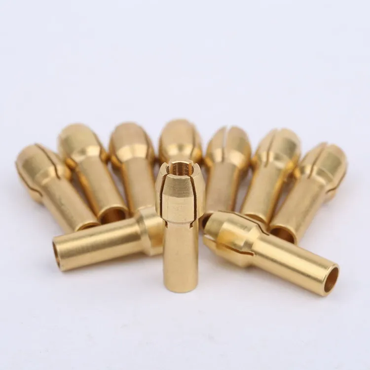 10pcs 3.2mm Mini Drill Chucks Adapter Collets Quick Chuck for Mini Tools Copper Drill Folder Copper Cap Axis Drill Collet Tools