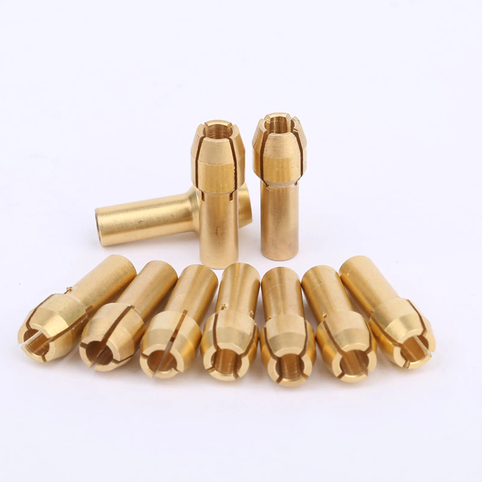 10pcs 3.2mm Mini Drill Chucks Adapter Collets Quick Chuck for Mini Tools Copper Drill Folder Copper Cap Axis Drill Collet Tools