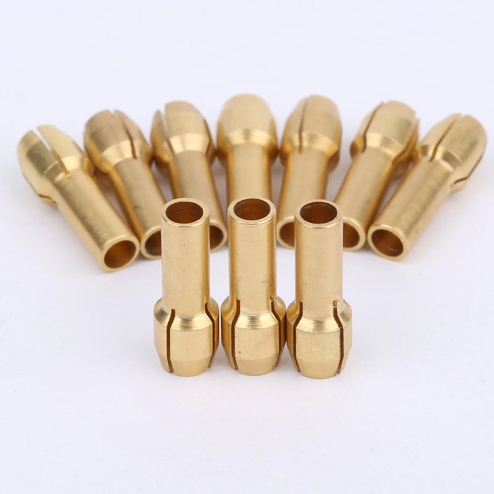 10pcs 3.2mm Mini Drill Chucks Adapter Collets Quick Chuck for Mini Tools Copper Drill Folder Copper Cap Axis Drill Collet Tools