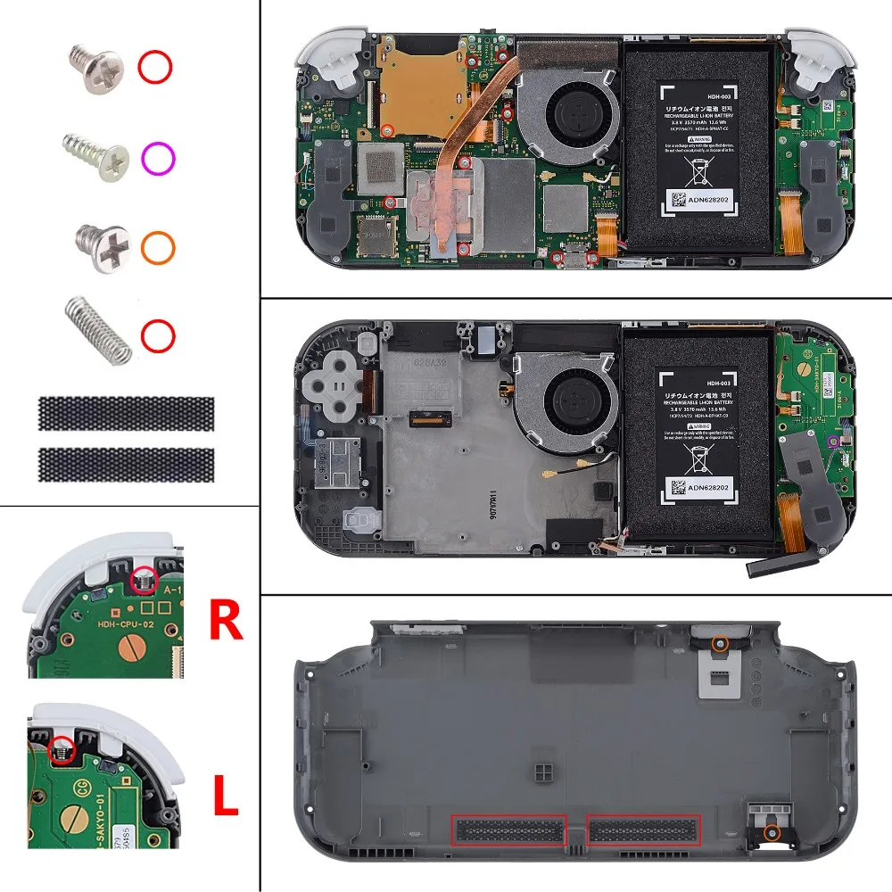 eXtremeRate DIY Replacement Shell Housing Case Cover with Screen Protector for NS Switch Lite - White & Matcha Green