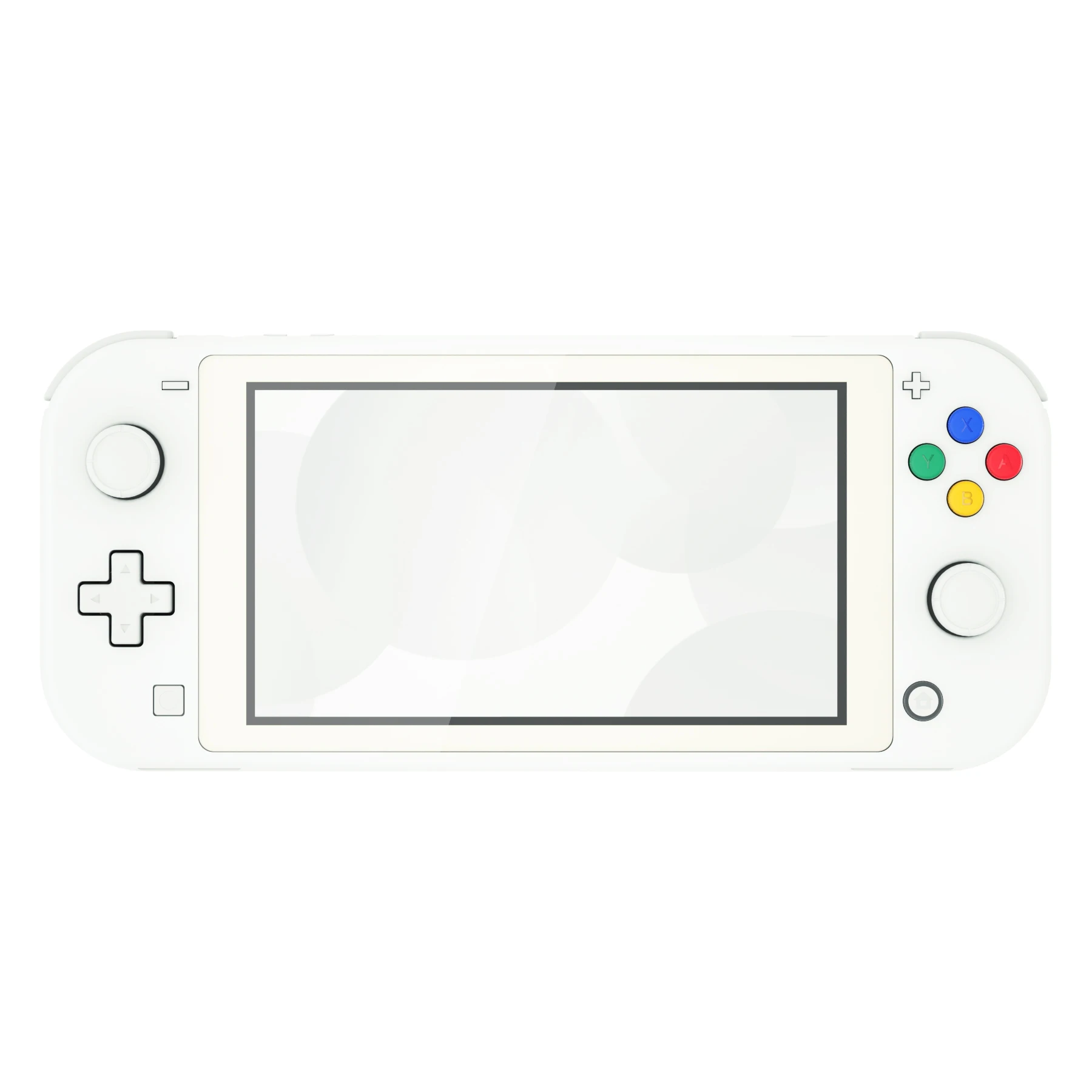 eXtremeRate DIY Replacement Shell Housing Case Cover with Screen Protector for NS Switch Lite - White & Matcha Green