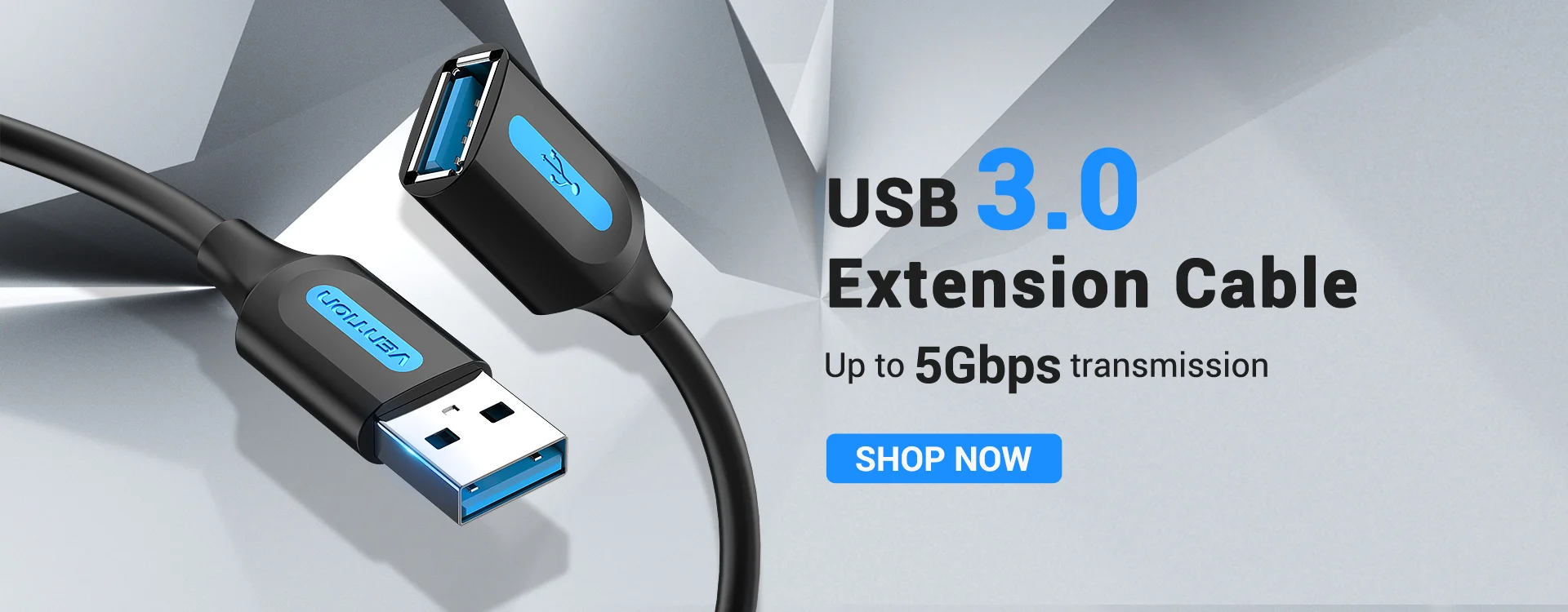 Vention USB to USB Extension Cable Male to Male 3.0 2.0 USB Extender Cord for Hard Disk TV Box Radiator USB 3.0 Cable Extension