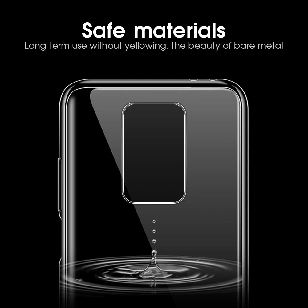 Transparent Silicone TPU for Xiaomi Redmi 9 9A 9C Note 9T 9S Pro Max Note9 9Pro 9i A C S Clear Cover Ultrathin Soft Phone Case