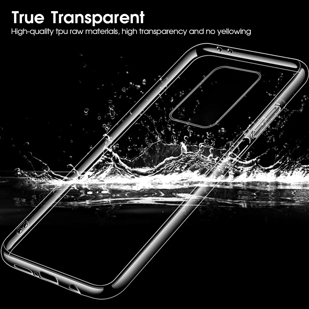 Transparent Silicone TPU for Xiaomi Redmi 9 9A 9C Note 9T 9S Pro Max Note9 9Pro 9i A C S Clear Cover Ultrathin Soft Phone Case