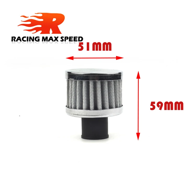 Universal Car Air Filter for Motorcycle Cold Air Intake High Flow Crankcase Vent Cover Mini Breather Filters 9mm 12mm 18mm 25mm