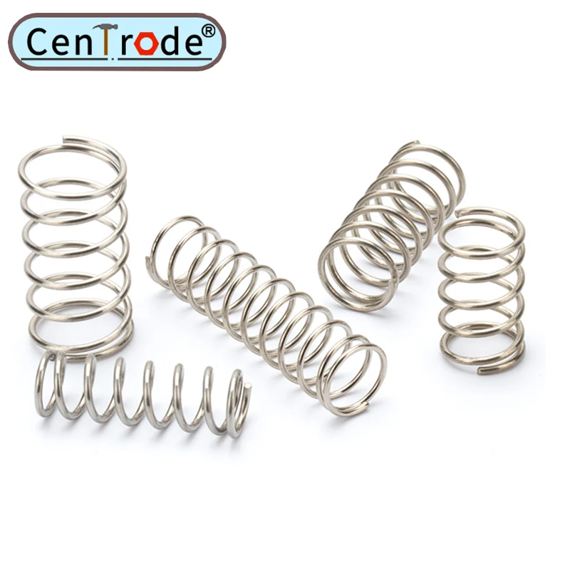 10 PCS Wire Diameter 1.2mm 304 Stainless Steel Compressed Spring Wire Diameter 1.2mm External Diameter 6-22mm Pressure Spring