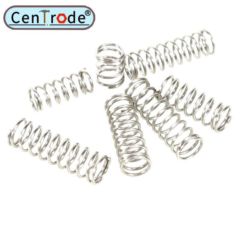 10 PCS Wire Diameter 1.2mm 304 Stainless Steel Compressed Spring Wire Diameter 1.2mm External Diameter 6-22mm Pressure Spring
