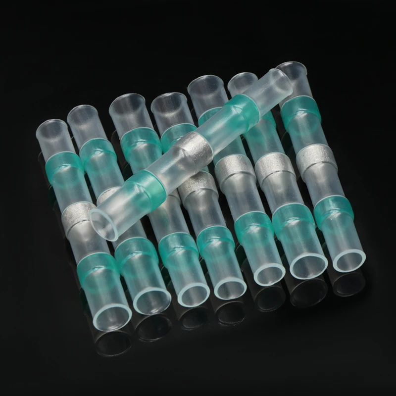 Solder Seal Wire Connectors 3:1 Shrinkage Rate Waterproof Electrical Cable Terminals Heat Shrink Tube Electrical Butt Splice