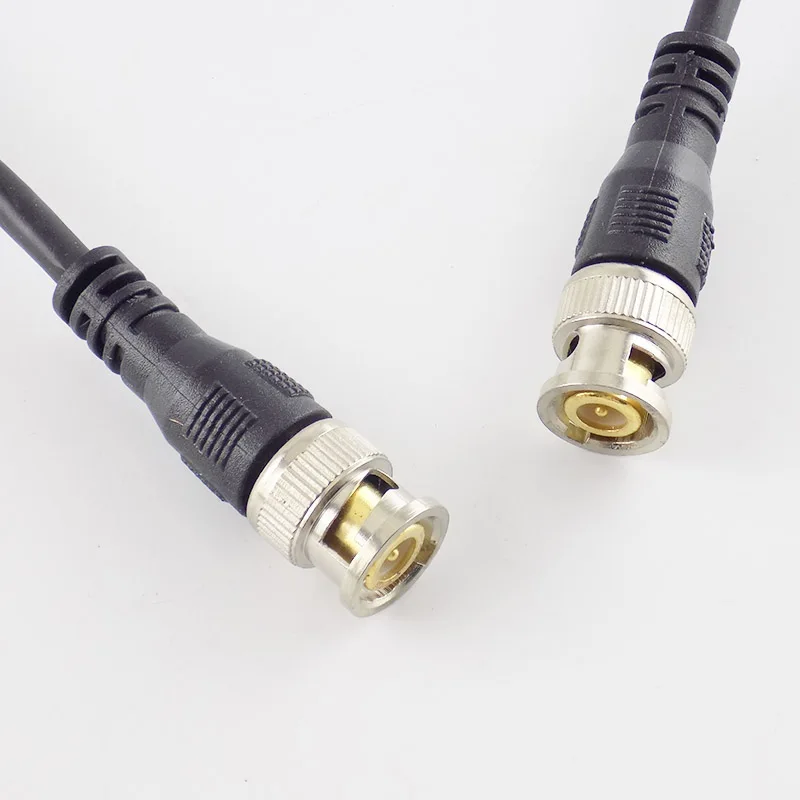 0.5M/1M/2M/3M 5m 10m BNC Male to BNC Male Cable Cord For BNC Adapter Home Extension Connector Adapter Wire for CCTV Camera