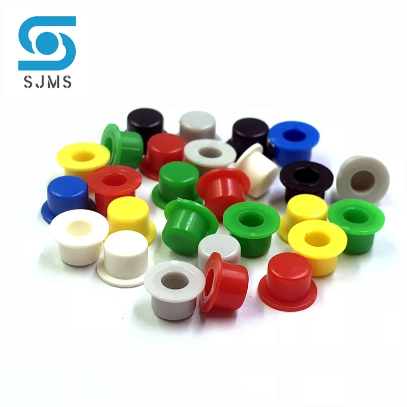 100Pcs A101 Tactile Push Button Switch Round Cap 4.5*7.4 mm Hat Shape For 6 X 6 6 * 6 mm Tact Micro Switch inner hole 3.1/3.4mm