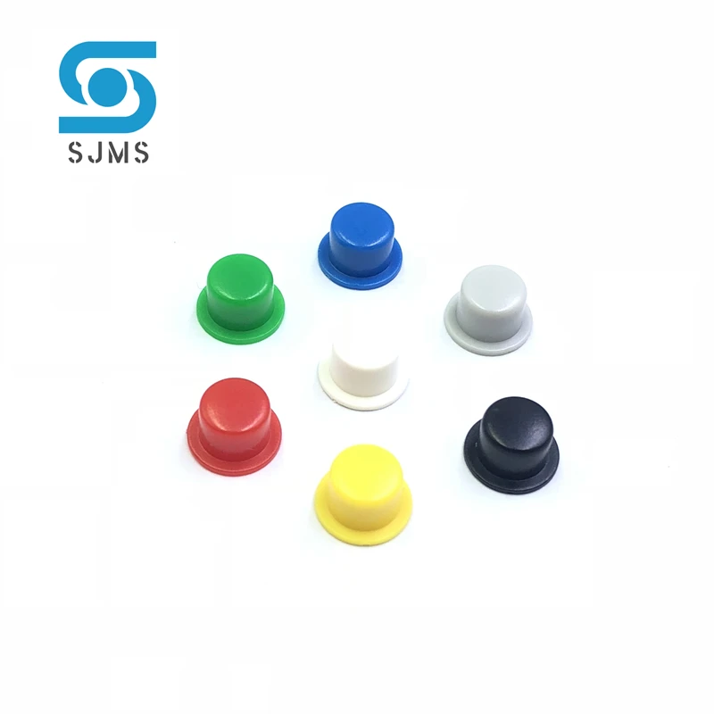 100Pcs A101 Tactile Push Button Switch Round Cap 4.5*7.4 mm Hat Shape For 6 X 6 6 * 6 mm Tact Micro Switch inner hole 3.1/3.4mm