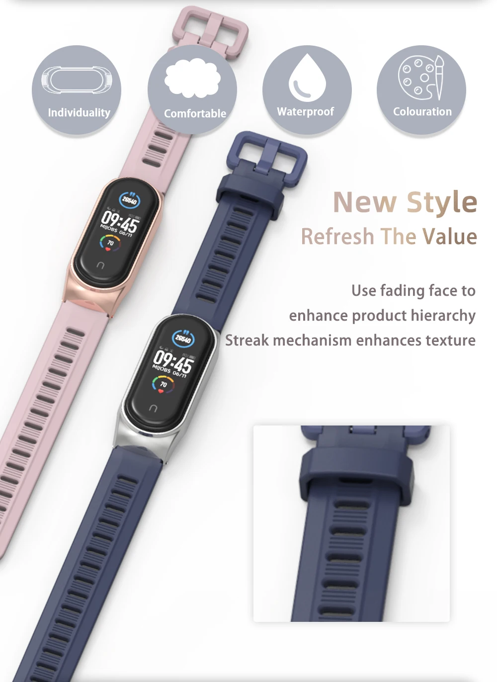 Strap For Mi Band 10 9 8 7 6 5 Global Smart Bracelet Pulseira for Xiaomi Mi Band 8 NFC Wristband Accessories Miband 9 Band