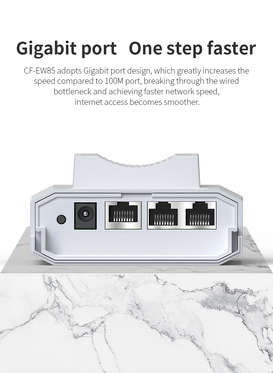 COMFAST AC1200 High Power Outdoor WiFi AP Dual Band 2.4G 5G Long Range Repeater IP66 Waterproof for Farm Rural Yard Roof