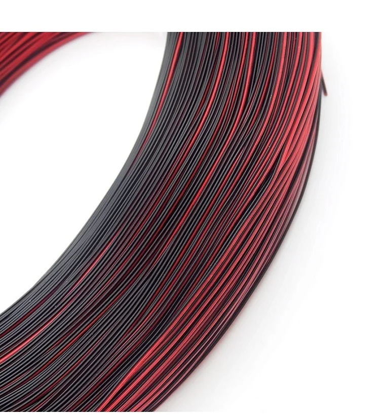 1/5/10M Copper Wire 2pins 16 18 20 22 24 26 28 30 AWG Black Red White UL2468 Electric DIY Auto LED Lighting Extension Cord Cable