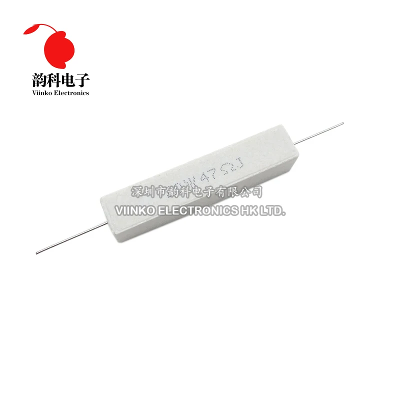 1pc 20W 5% Cement Resistor Power Resistance 0.1 ~ 10K 0.1R 0.5R 10R 50R 0.22 0.33 0.5 1 2 5 8 10 20 22 30 50 100 1K 1.5K 2K ohm