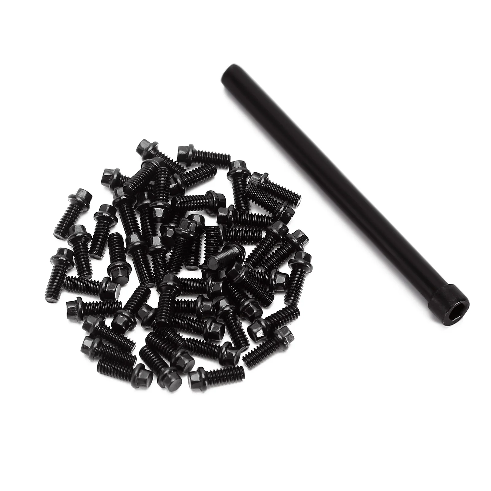 INJORA M2 M2.5 M3 Steel Scale Beadlock Ring Screws 1.9 2.2 Wheel Rims for 1/10 RC Crawler Car TRX4 Axial SCX10 AXI03007 VS4-10