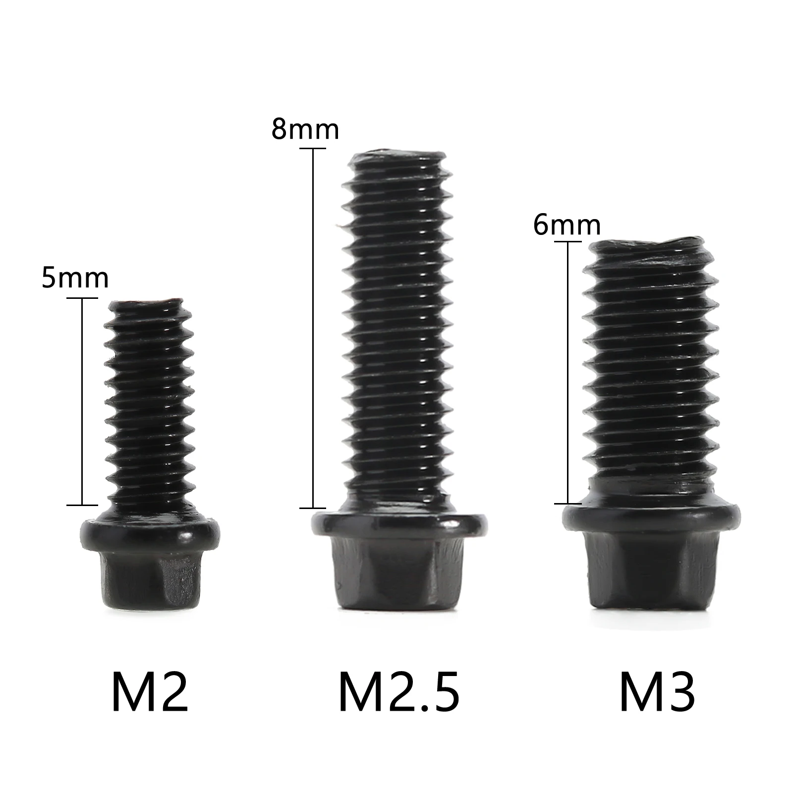 INJORA M2 M2.5 M3 Steel Scale Beadlock Ring Screws 1.9 2.2 Wheel Rims for 1/10 RC Crawler Car TRX4 Axial SCX10 AXI03007 VS4-10