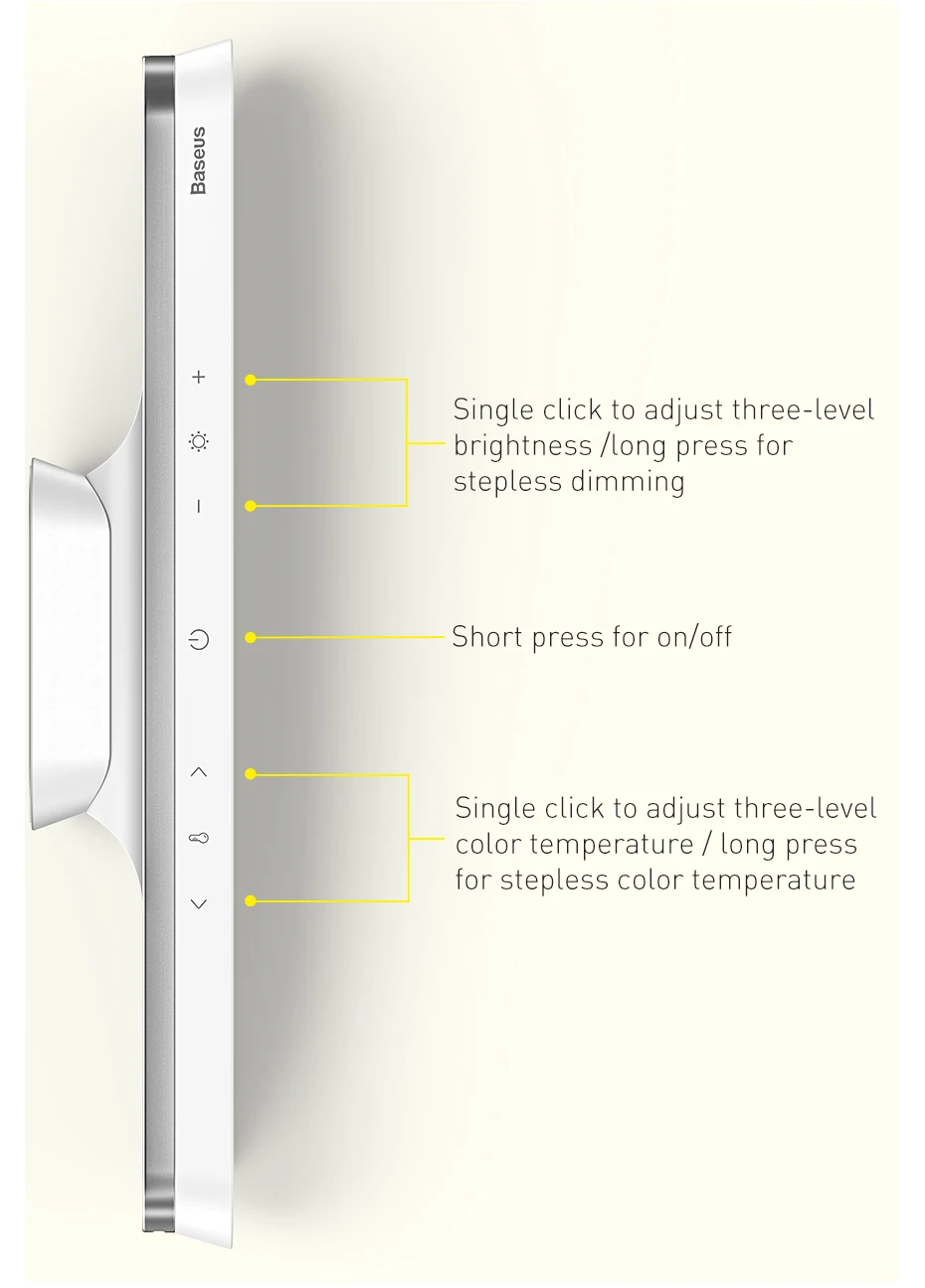 Baseus Desk Lamp Magnetic Hanging Light LED Table Lamp Rechargeable Stepless Dimming Cabinet Night Light Closet Wardrobe Lamp