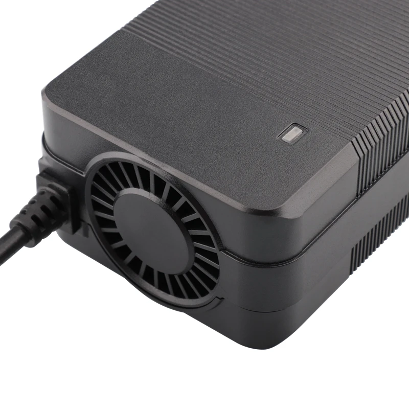 54.6V 3A Lithium Battery Charger For 48V Lithium Battery Pack XLR Plug 54.6V3A 150Watts Fast Charging Charger With Fan