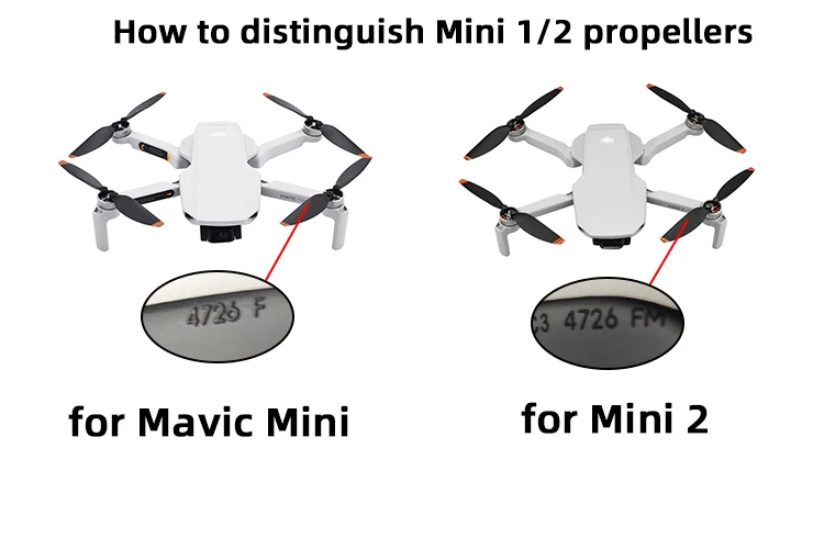 4726 Propeller Props Blade Replacement for DJI Mini 4K/Mini 2/SE Drone Light Weight Wing Fans Spare Parts Accessory