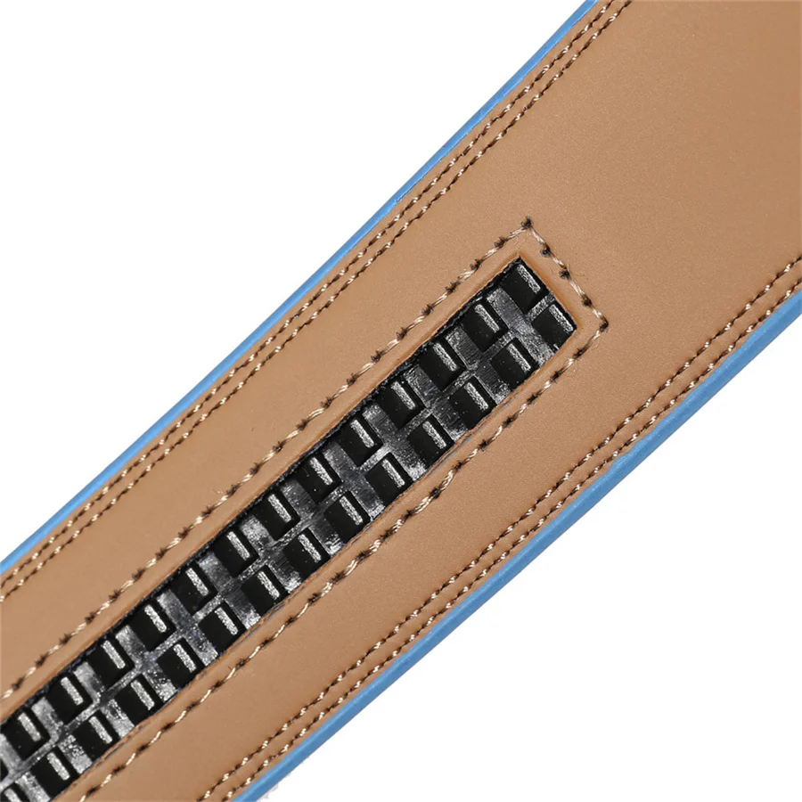 Cow Leather Men Belt 2026 New Automatic Genuine Leather Belts For Men Casual Brand Men's Belt Cowskin Strap Blue Brown B337