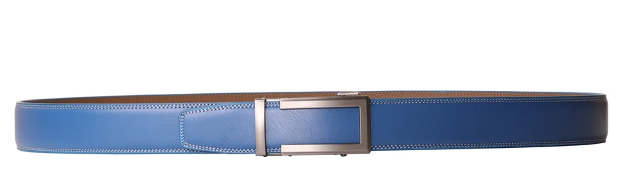 Cow Leather Men Belt 2026 New Automatic Genuine Leather Belts For Men Casual Brand Men's Belt Cowskin Strap Blue Brown B337