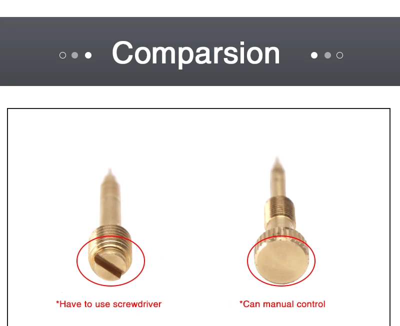 Alconstar-Carburetor Air Screws Idle Mixture Fuel Ratio Adjusting Screw For Harley CV40 Twin Cam Sportster Keihi CVK 34/36/40