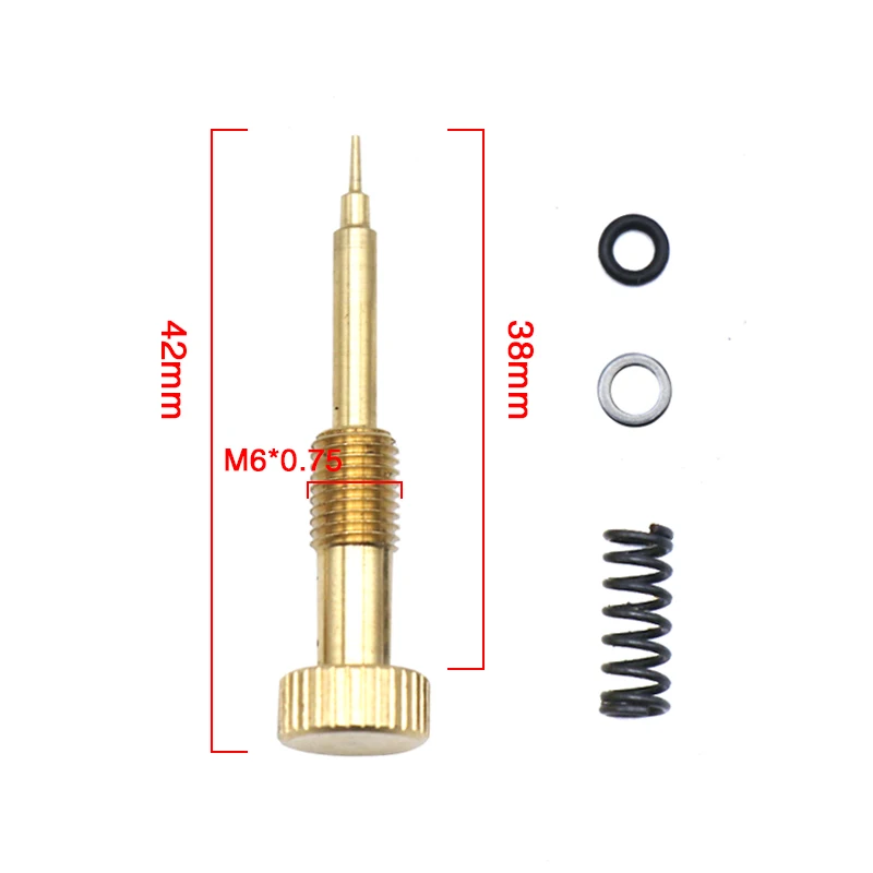 Alconstar-Carburetor Air Screws Idle Mixture Fuel Ratio Adjusting Screw For Harley CV40 Twin Cam Sportster Keihi CVK 34/36/40