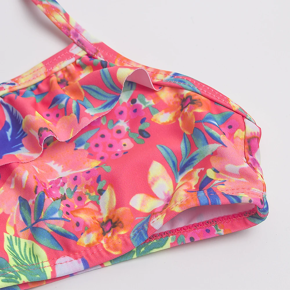 2026 Children's Swimwear Two Piece Butterfly Swimsuit For Girls Halter Summer Bikini Sets Kids Swimsuits Lovely Swimming Suit
