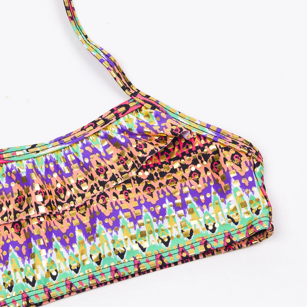 2026 Children's Swimwear Two Piece Butterfly Swimsuit For Girls Halter Summer Bikini Sets Kids Swimsuits Lovely Swimming Suit