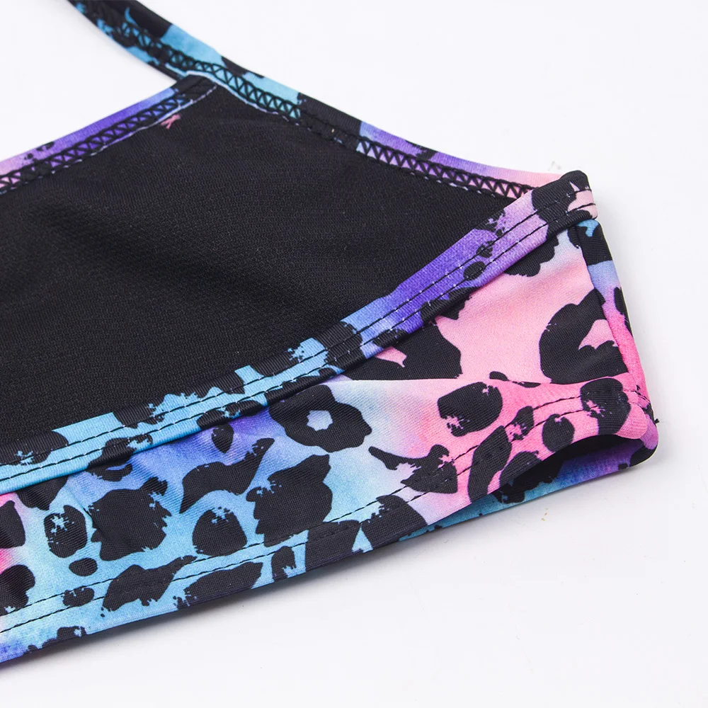 2026 Children's Swimwear Two Piece Butterfly Swimsuit For Girls Halter Summer Bikini Sets Kids Swimsuits Lovely Swimming Suit